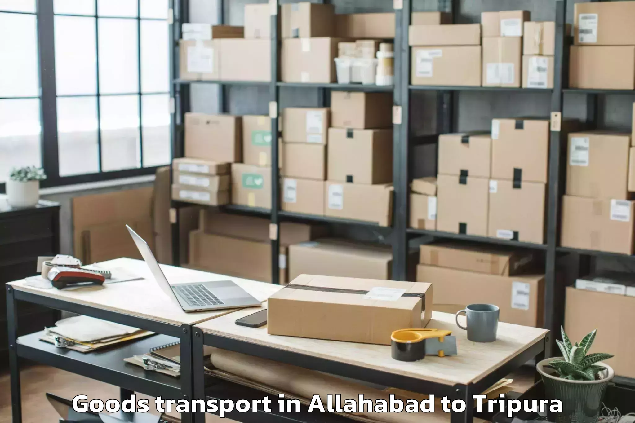 Affordable Allahabad to Kailashahar Goods Transport